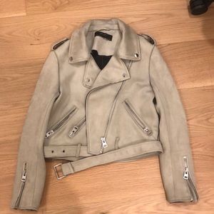 Zara suede moto jacket